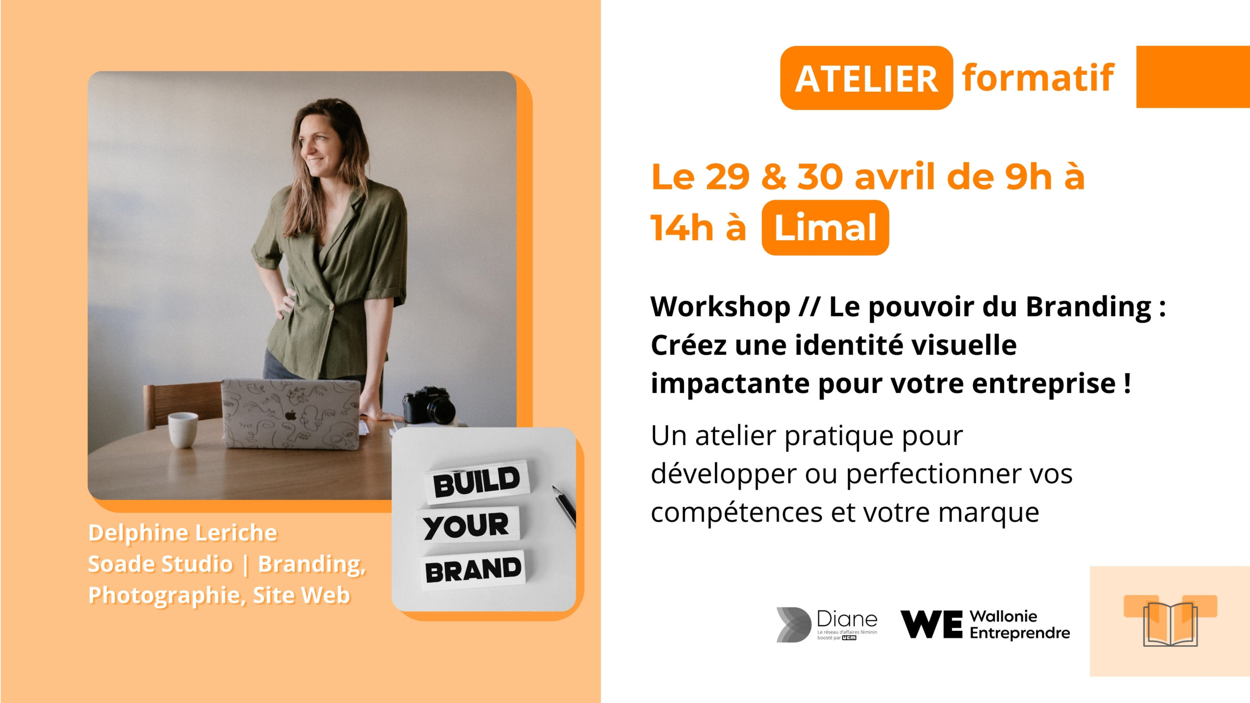 Workshop // Le pouvoir du Branding : Créez une identité visuelle impactante pour votre entreprise ! delphine leriche réseau diane soade studio